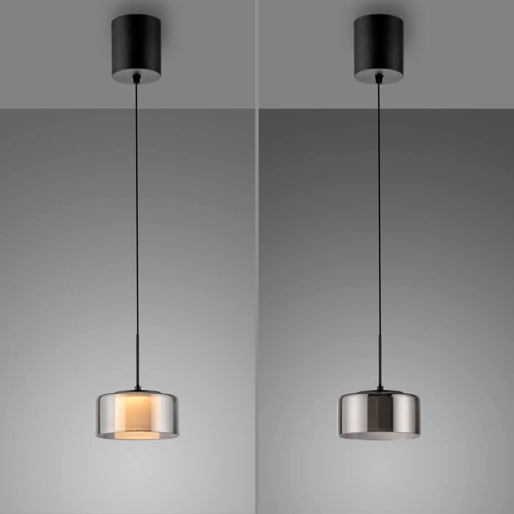 Schwarze Hängelampe Rika modern Paul Neuhaus 4012248383063