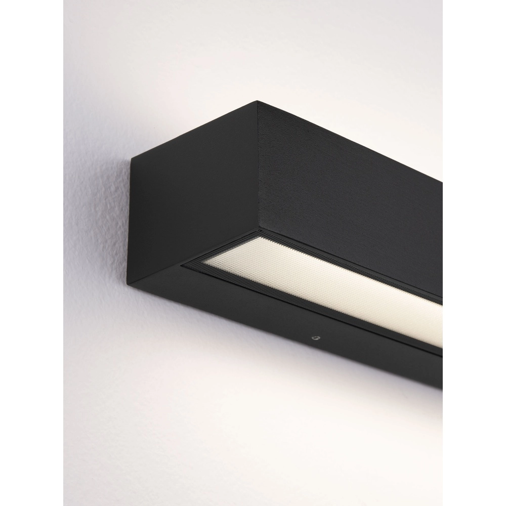 Elegante Wandlampe Lane schwarz 36cm - 28W Lyora 5212017496751