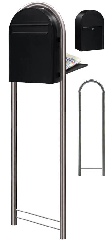 Briefkasten Classic B 9005 Strukturiertes Schwarz Bobi 6417237006325