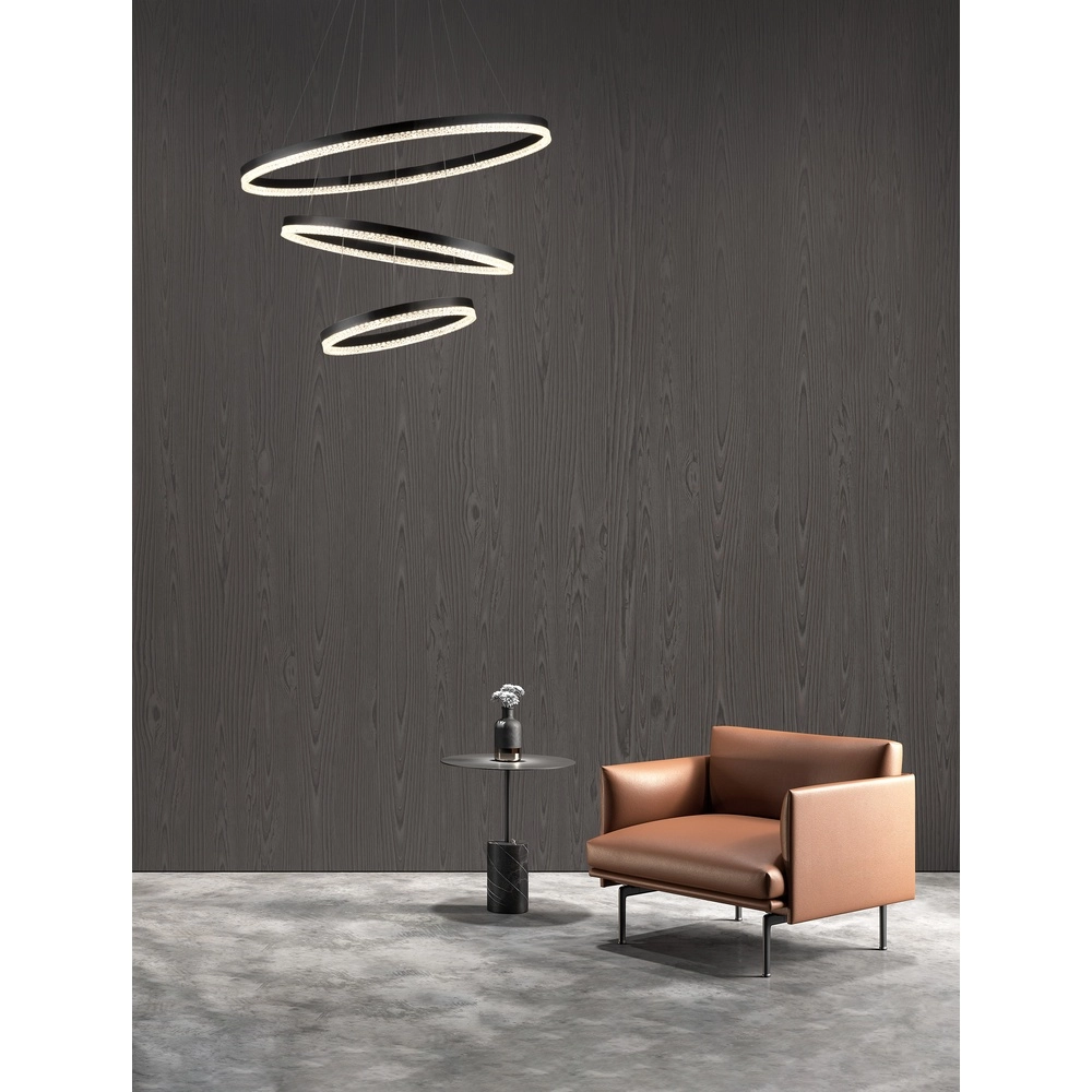 Pendelleuchte Adria schwarz Ø 80cm Lyora 5212017443823