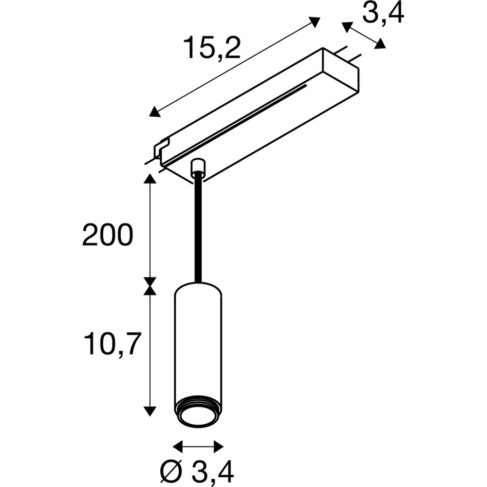 Pendelleuchte Lalu für Schiene 1-phasig SLV 4024163317368