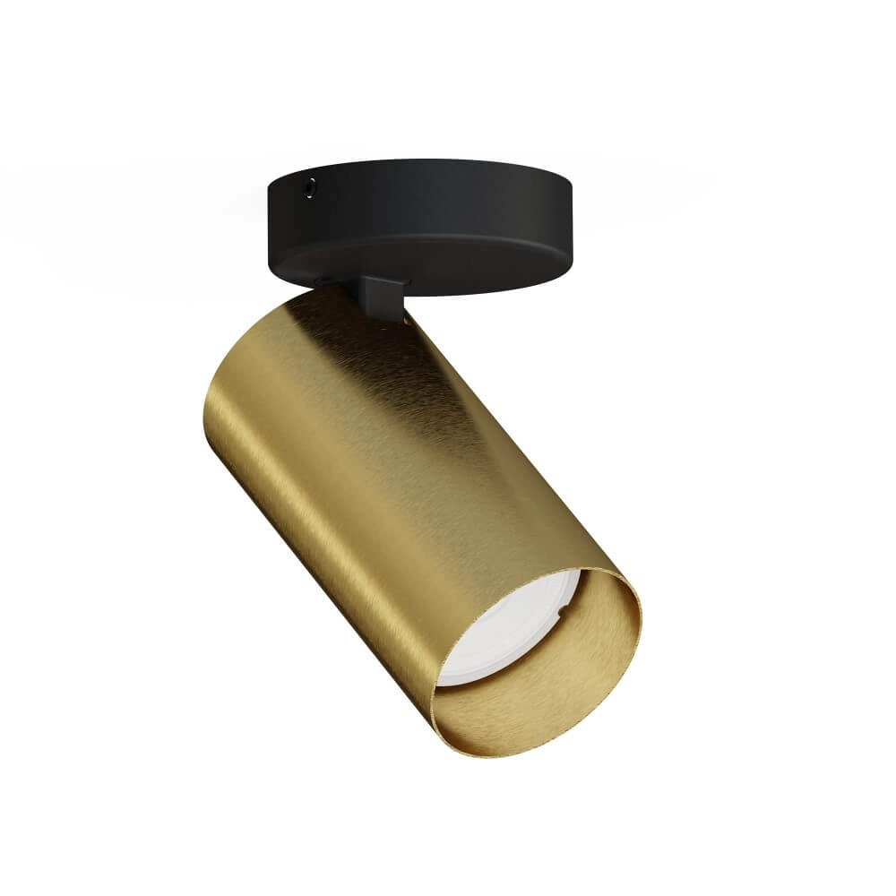 Aufbaustrahler Mono Gold mit Schwarz