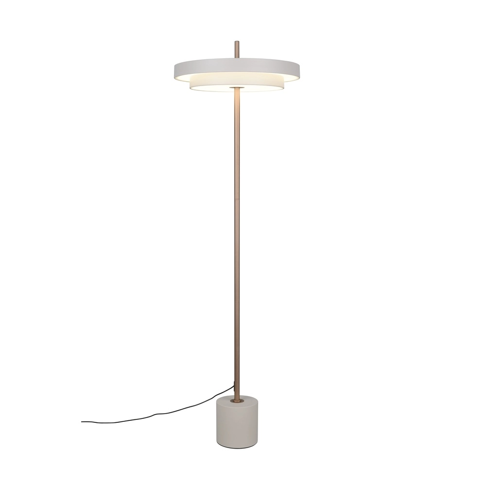 Moderne Stehleuchte Keaton weiß Trio 4017807655933