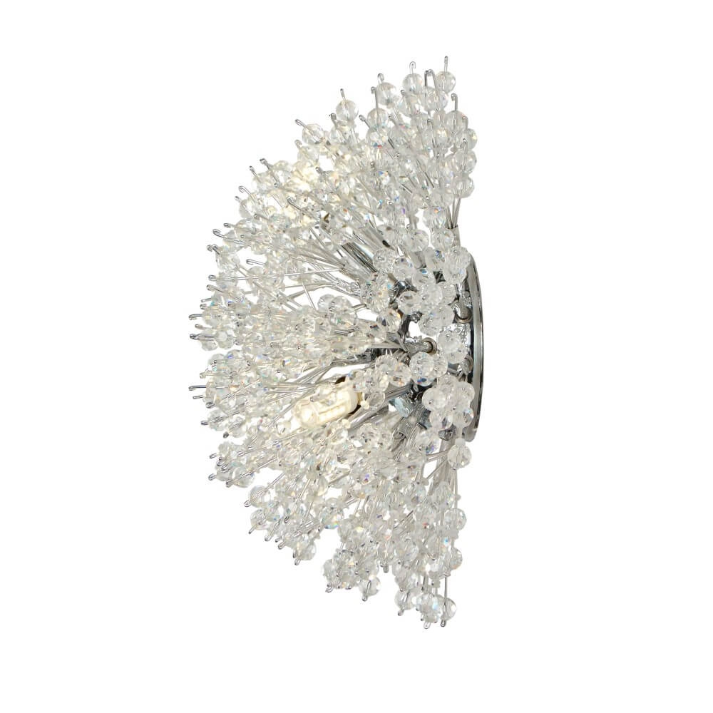 Wandlampe Sunburst Ø 29cm Chrom