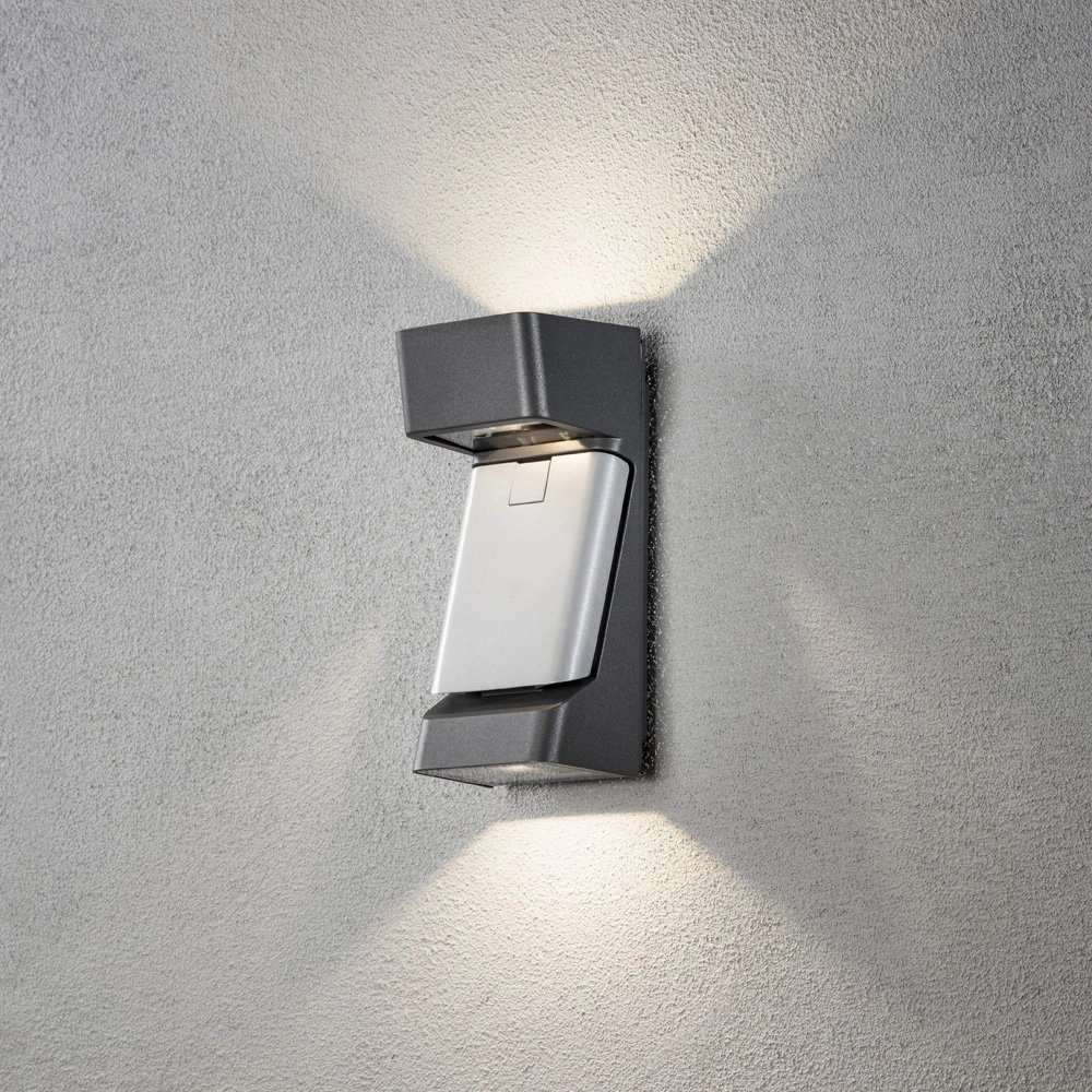 LED-Außenleuchte Ravenna Adress Anthrazit mit Grau KonstSmide 7318307976373