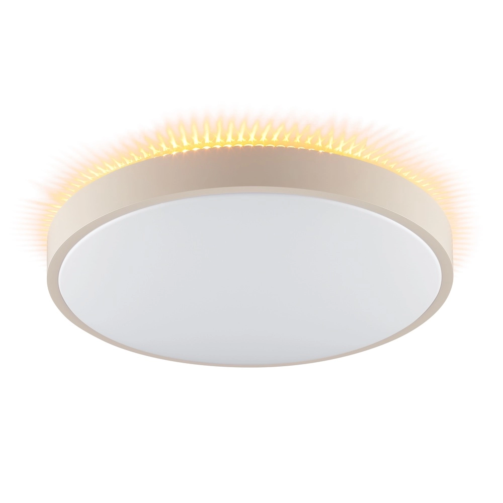Deckenlicht Solistra sandbraun mit weißem Ø 44,5 cm Brilliant 4004353478994