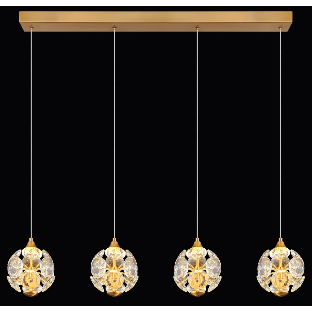 4-Licht Pendellampe Virina Gold Globo 9007371452620