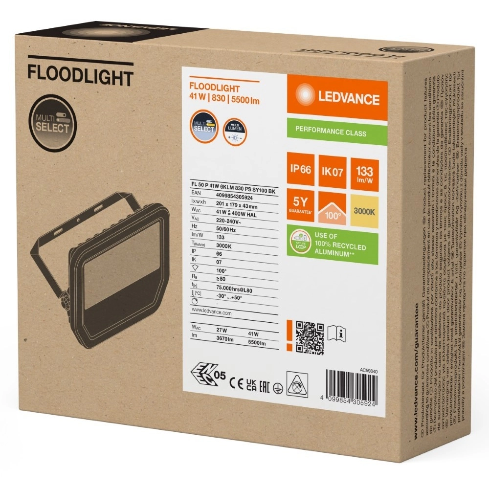 Im Rampenlicht Vance 41W - 3000K schwarz Lyora 4099854305924