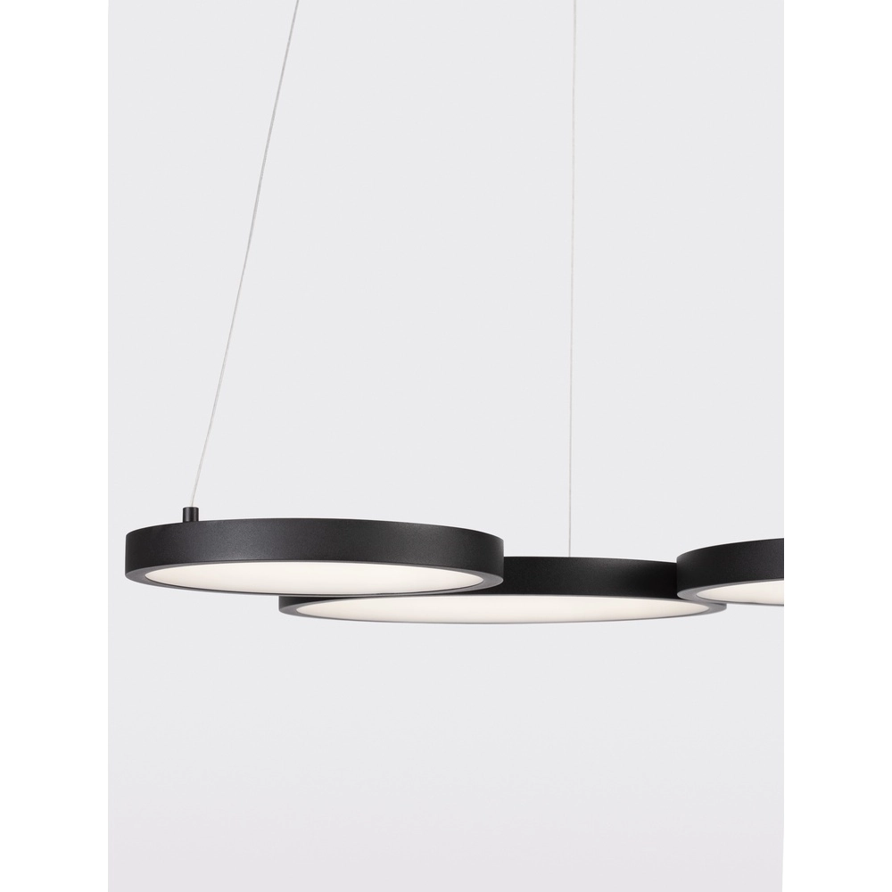 Moderne Pendelleuchte Magnus schwarz 55cm Lyora 5212017433169