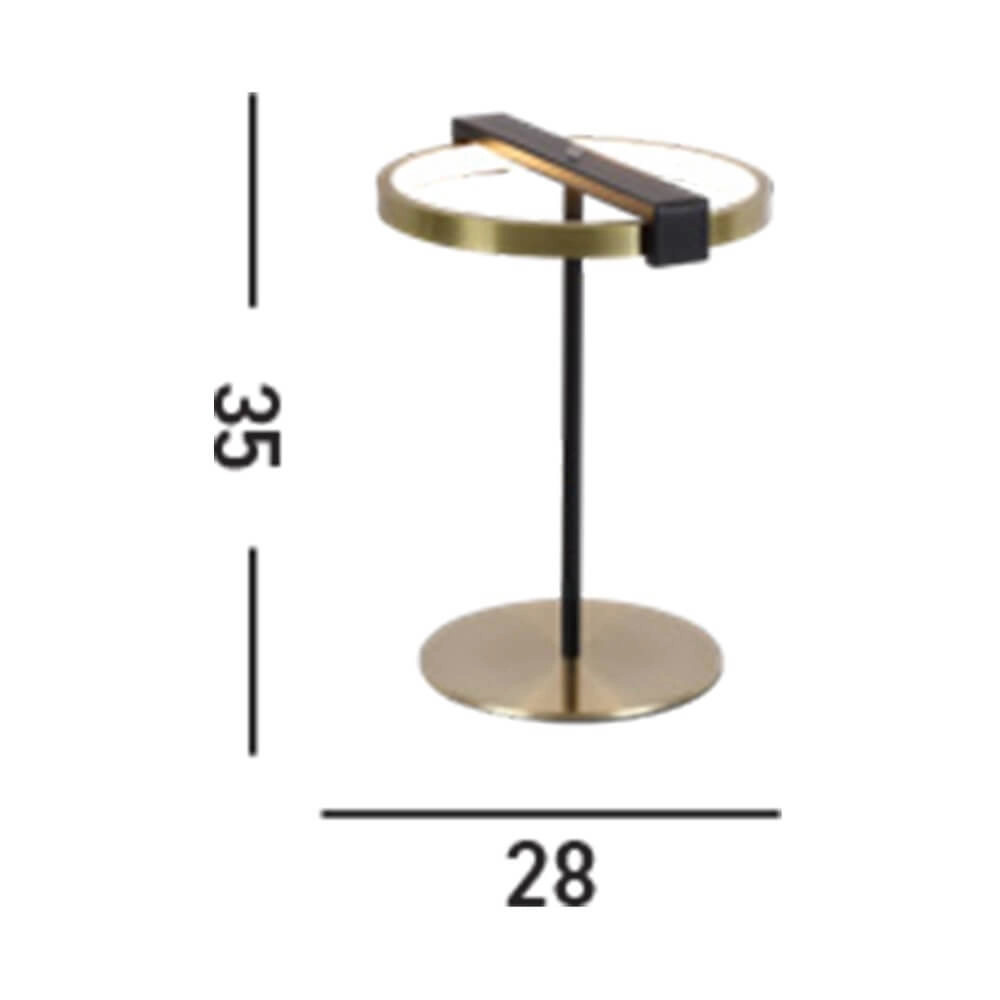 Table lamp Aerial Black and gold Searchlight 5053423274393