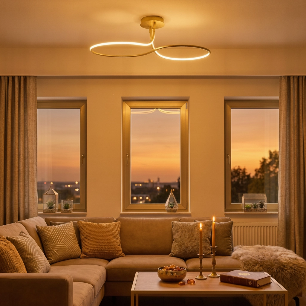 Deckenlampe Fungo Locke Gold
