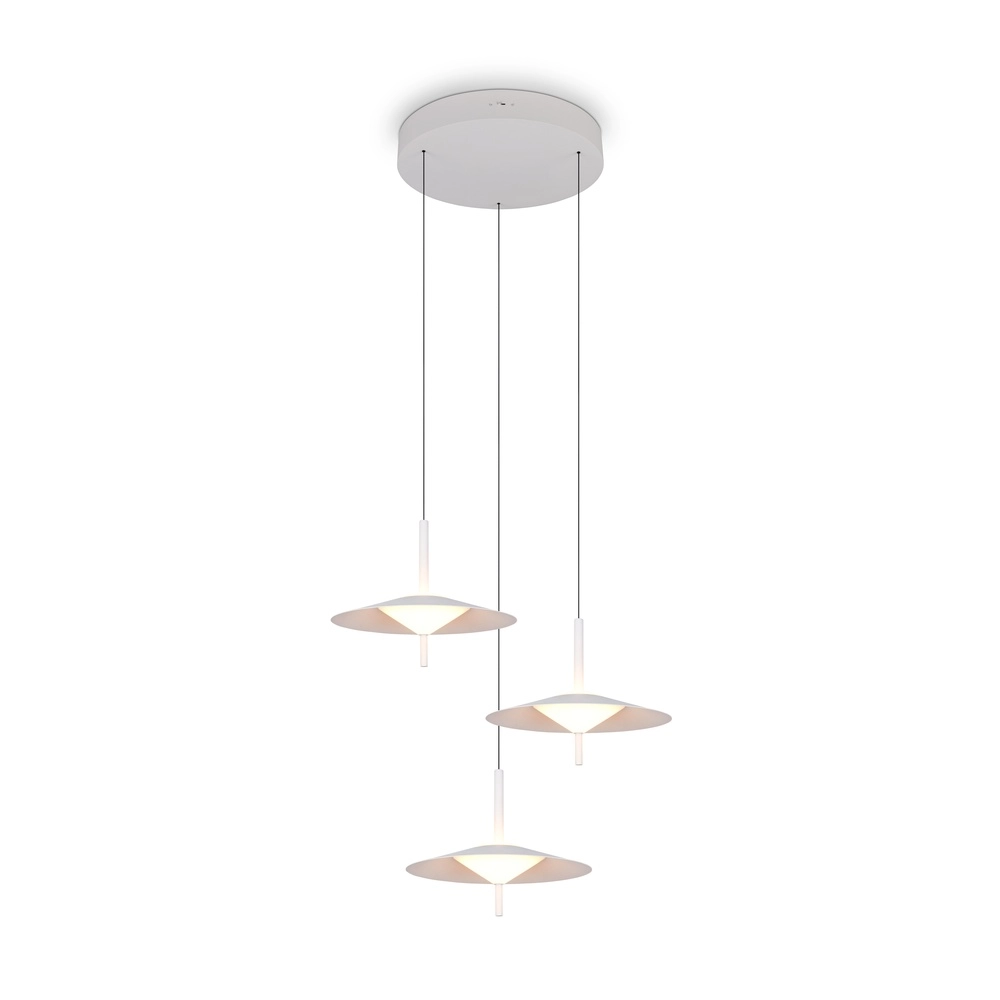 Design-Pendellampe Amalo 3-hell weiß rund Ø 67 cm