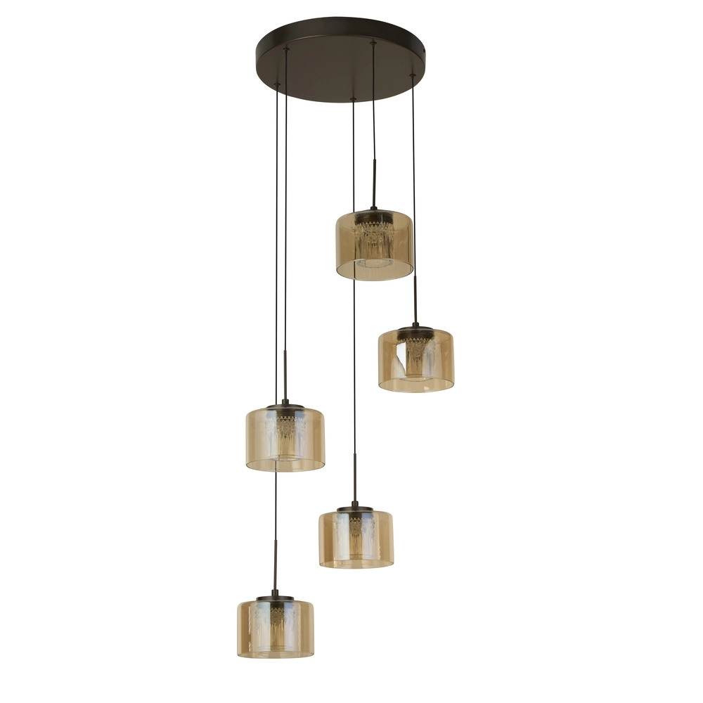 Design-Pendellampe Tumblers 5-Licht Bronze Searchlight 5,05342E+12