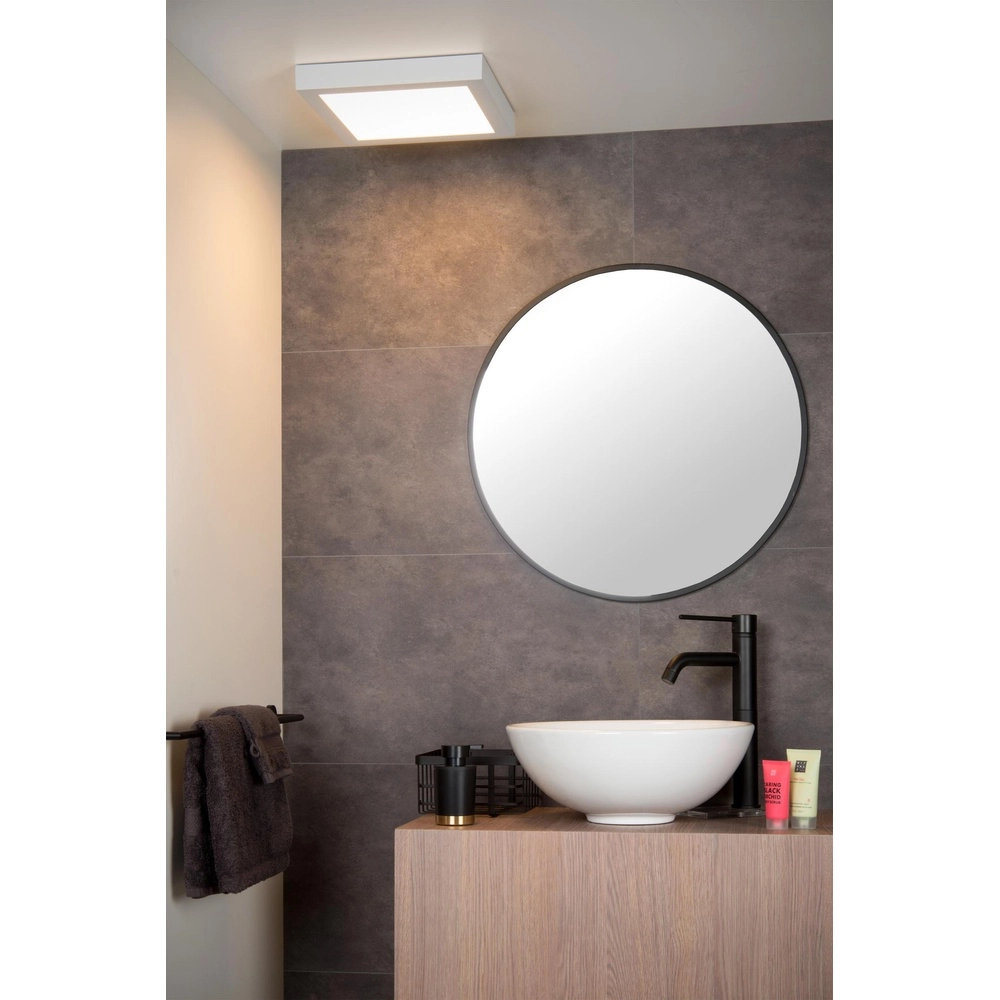 Deckenlicht Brice-Led 30 cm quadratisches IP44-Weiß Lucide 5411212281357