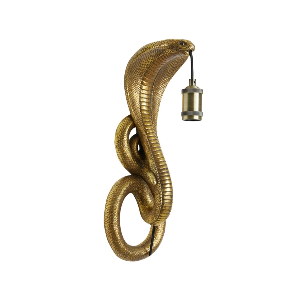 Wandlampe Snake Bronze