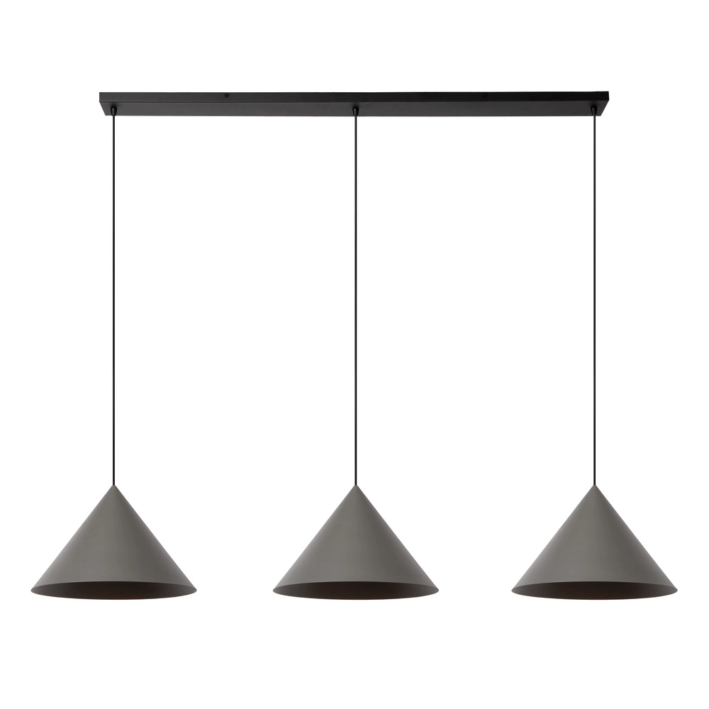 3-Licht Pendellampe Spitze Grau Lucide Vibes 5411212212184