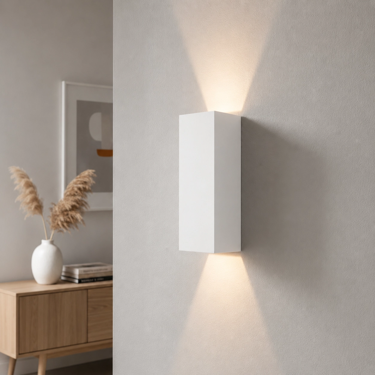 LED WandSpot Vegas250 Up - Down 2x4W - 2700K - 25cm weiß