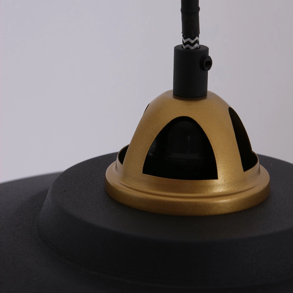 Pendelleuchte Mexlite schwarz mit gold Steinhauer 8712746114706