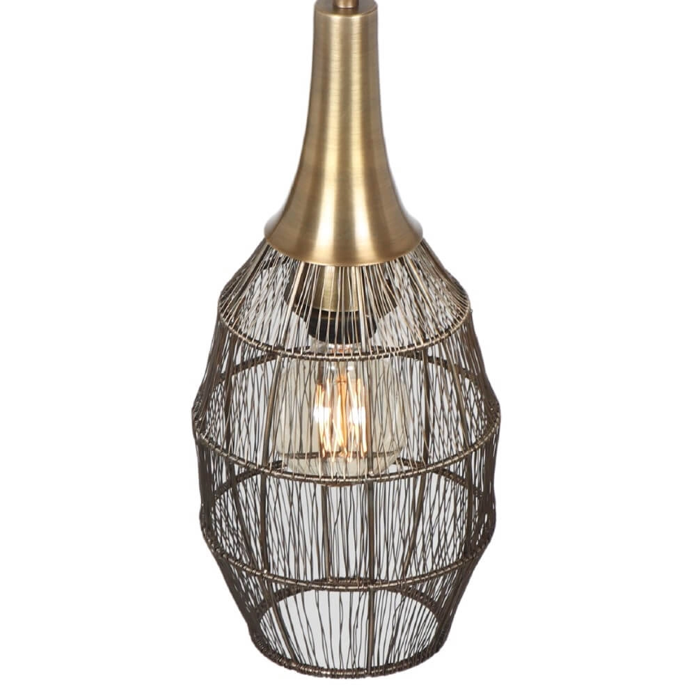 Ovale Hängelampe Soraya Ø 26cm - Bronze Trio 4017807617443