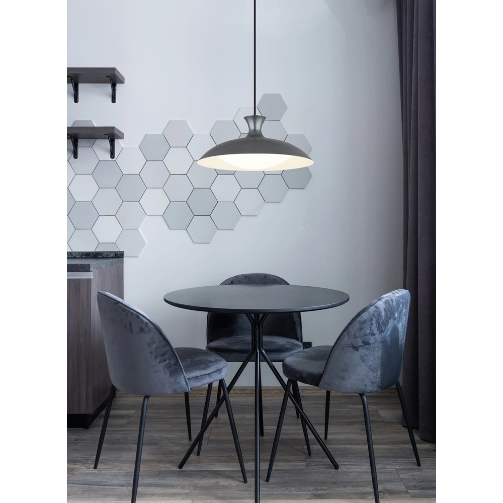 Graue Pendellampe Rocha Design Ø 40cm Globo 9007371533985