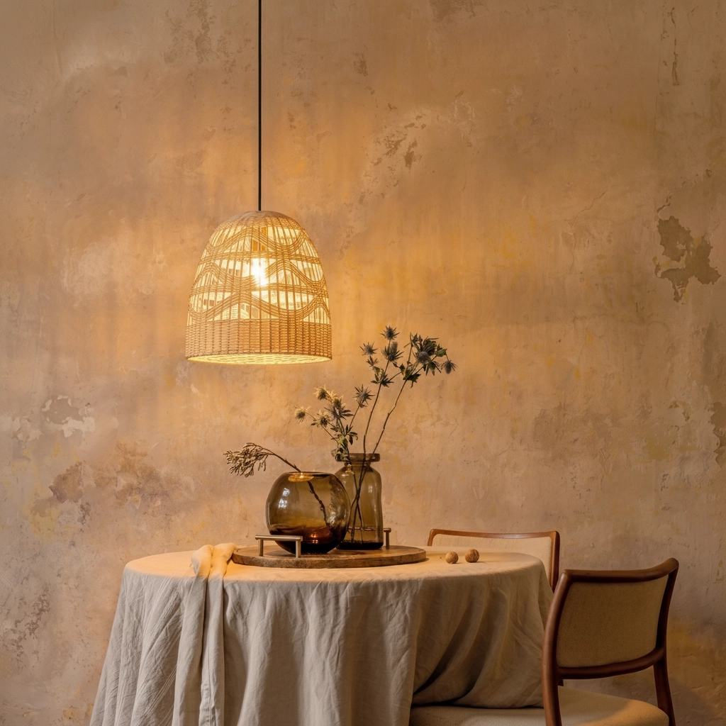 Pendelleuchte Marlo Rattan Ø 30cm
