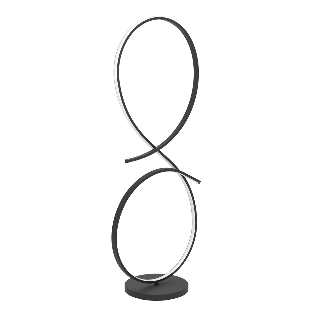 Moderne LED-Stehlampe Serpins 107 cm – schwarz