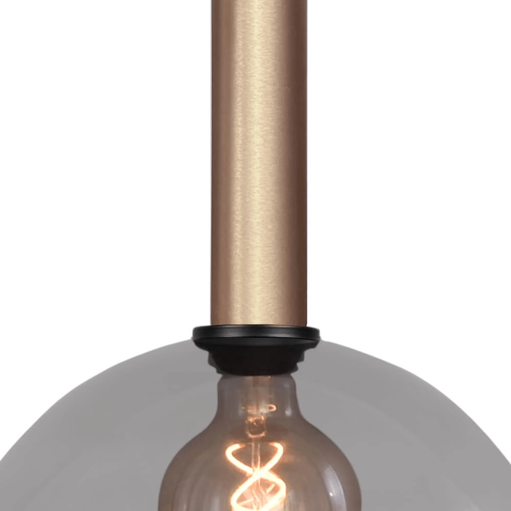 Hängelampe Ø 30cm Bella 2 Messinggold mit Rauchglas Masterlight 8718121333984