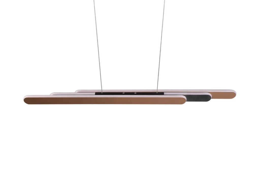 Hängelampe Helios 130cm braun Trio 4017807577815