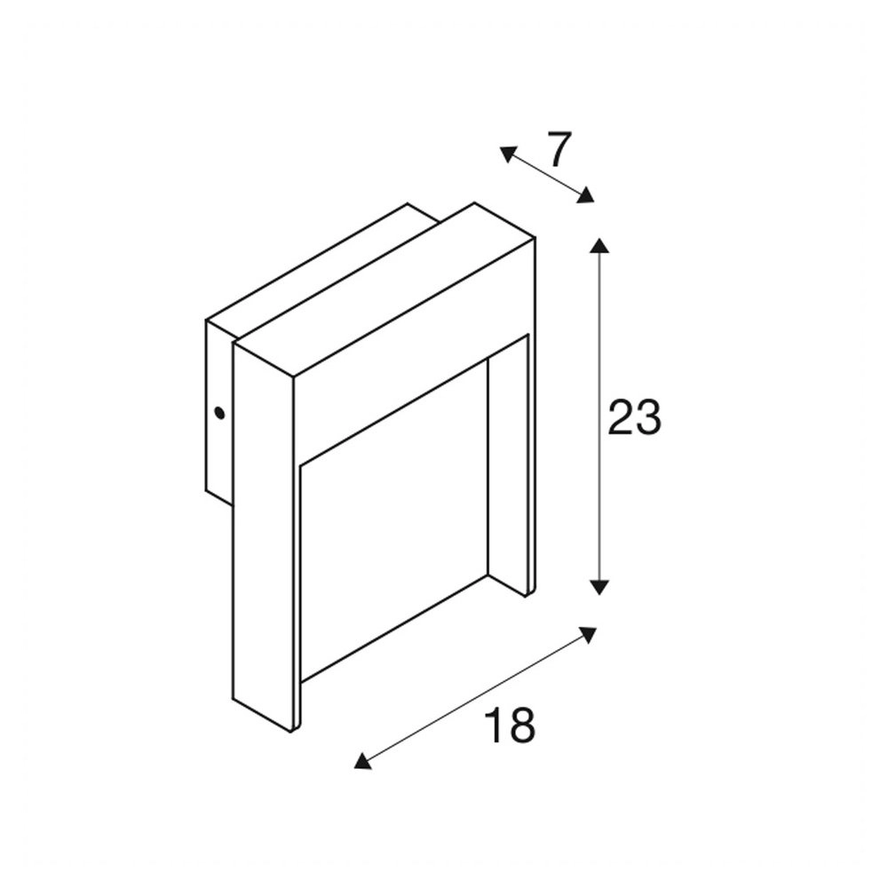 LED-Wandleuchte Flatt Sensor mit Bewegungssensor SLV 4024163231480