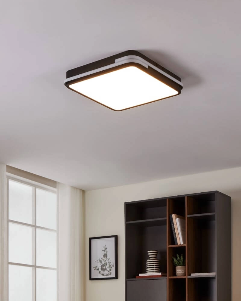 Deckenlampe Zigbee Genovese-Z Schwarz Eglo 9008606252763