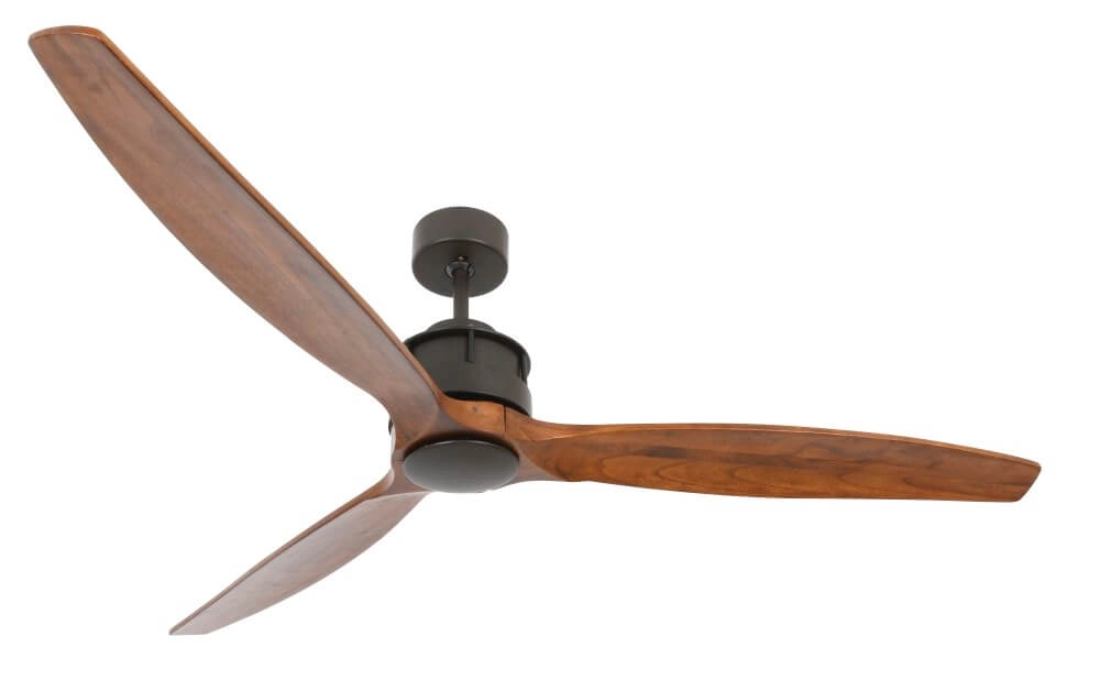 Deckenventilator aus Holz mit Bronze Airfusion Akmani Ø 152cm