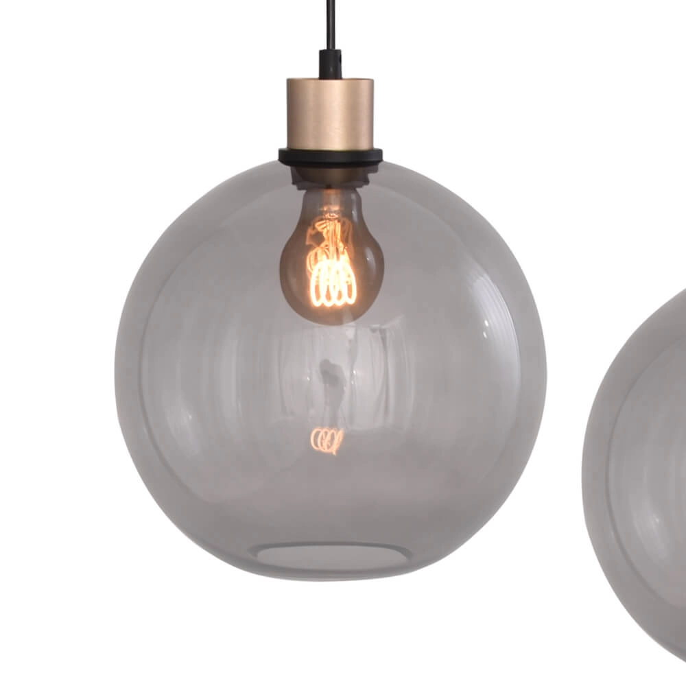 Hängelampe oval Lazise Oval 4x Ø 25cm gold Masterlight 8718121303123