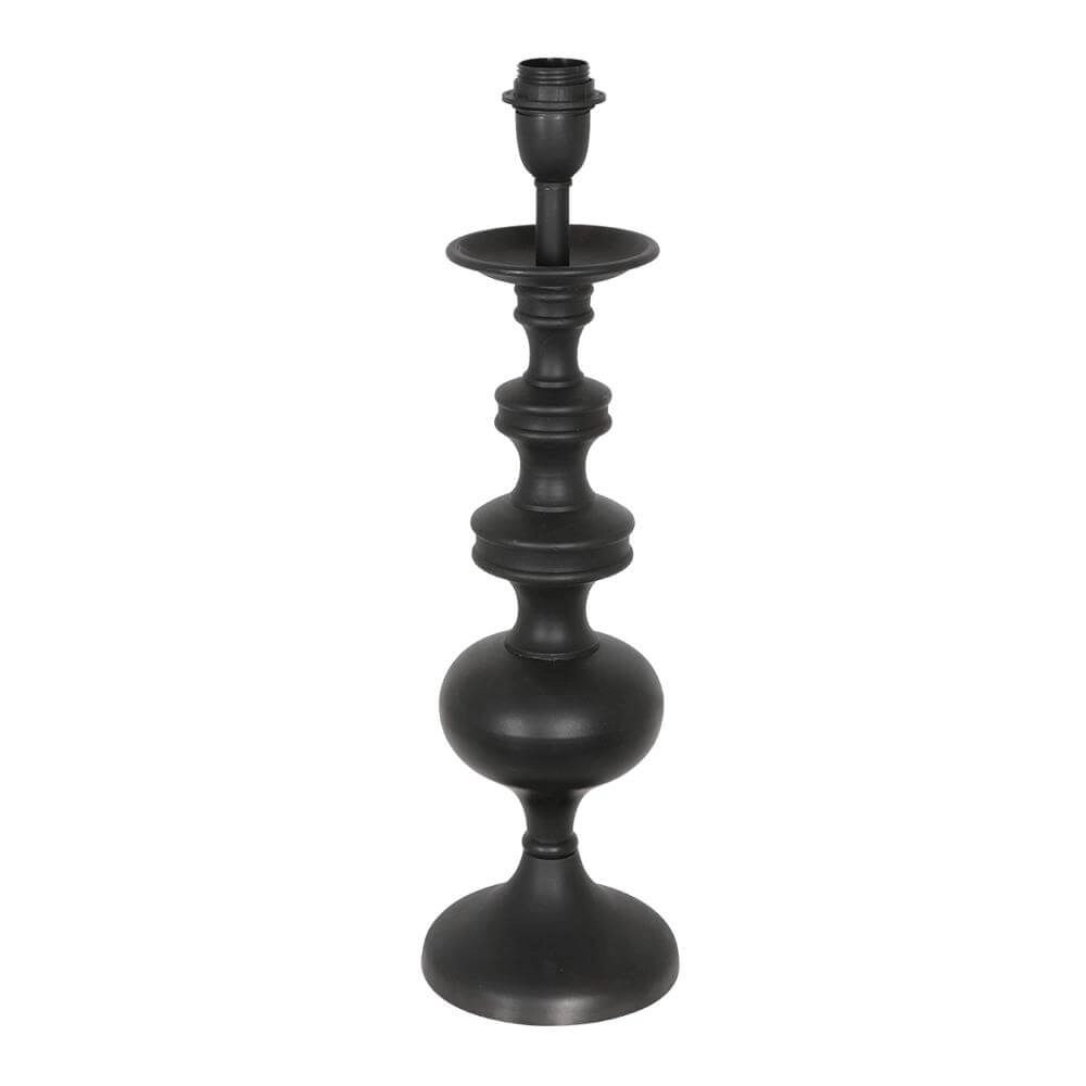 Tischlampe Lyons schwarz mit Strohschirm Steinhauer 8712746172492