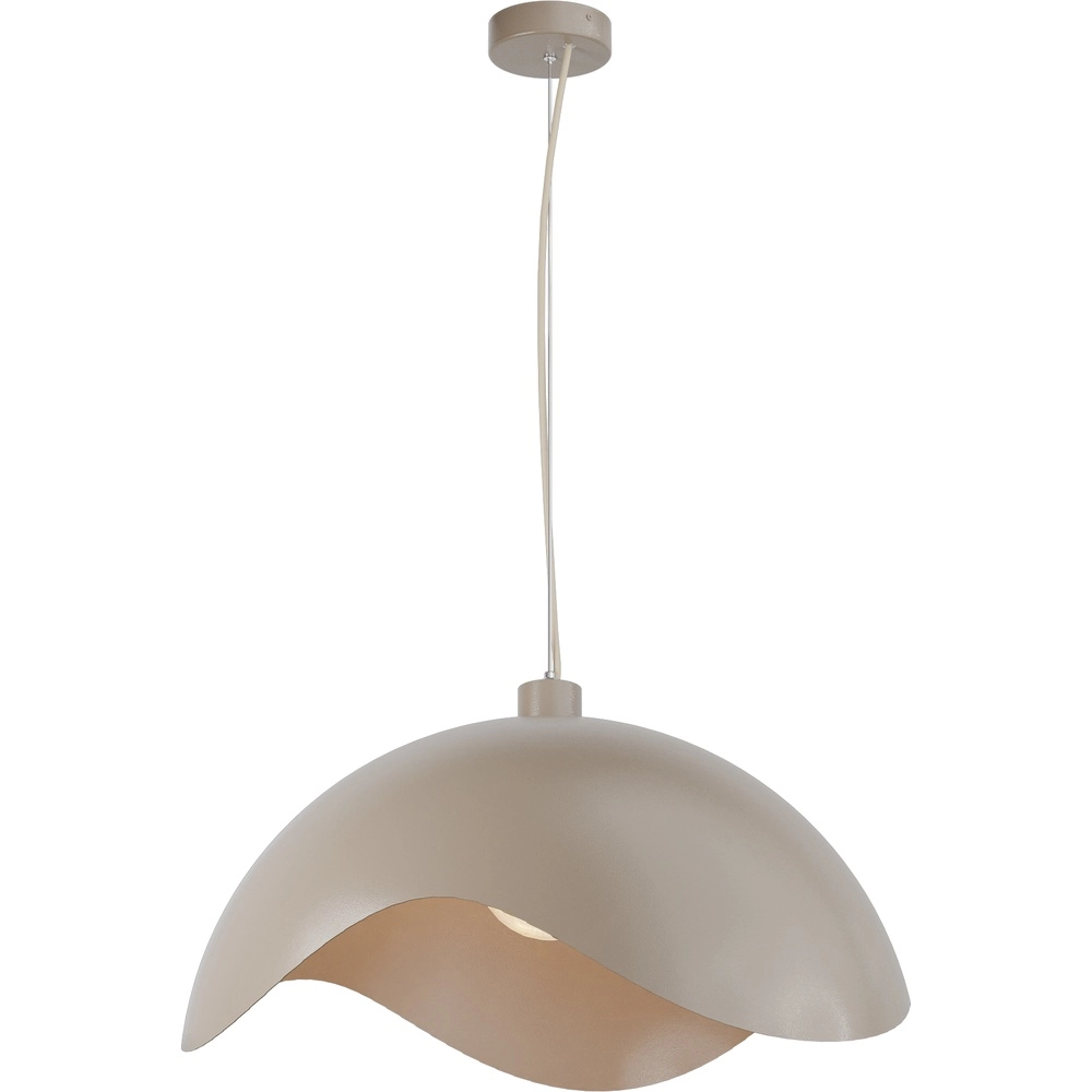 Design-Pendellampe Volta Ø60cm – wellig – Sand
