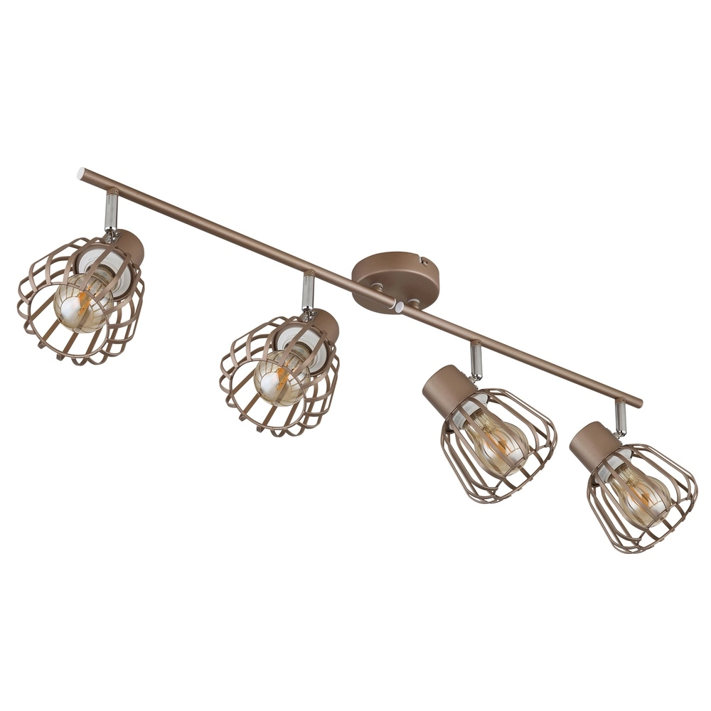 Deckenlampe Olin 4-helles Kaffeebraun Globo 9007371592579