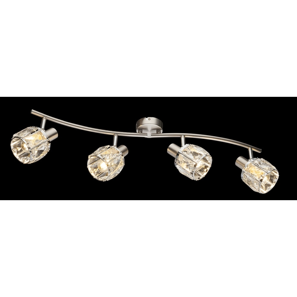 Deckenlampe Kris 4-Light-Nickel Globo 9007371366255