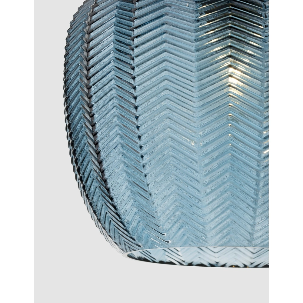 Pendelleuchte Loni blaues Glas Lyora 5212017423061