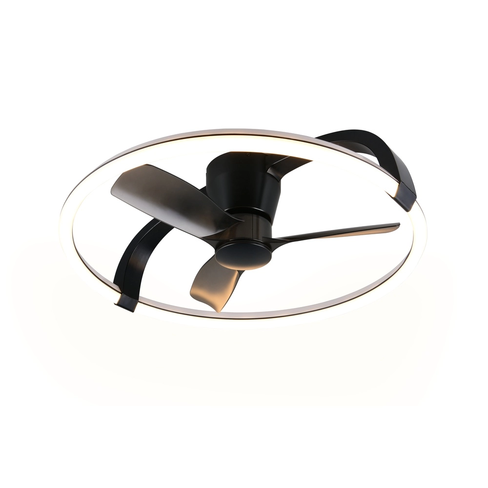 Smarthome-Lüfter Stockholm schwarze Ø 73,5 Tuya Trio 4017807693133