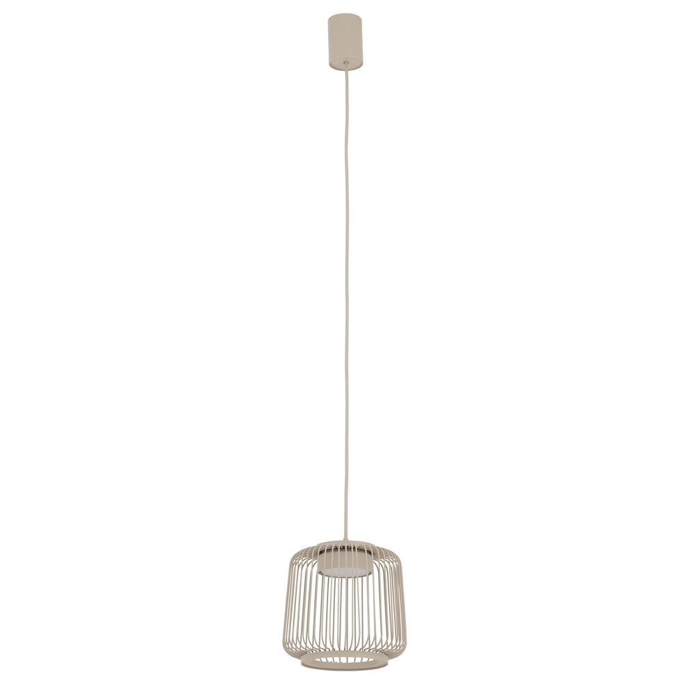 Käfiglampe Kenai sandbraun Ø 18 cm Lyora 5903139122177