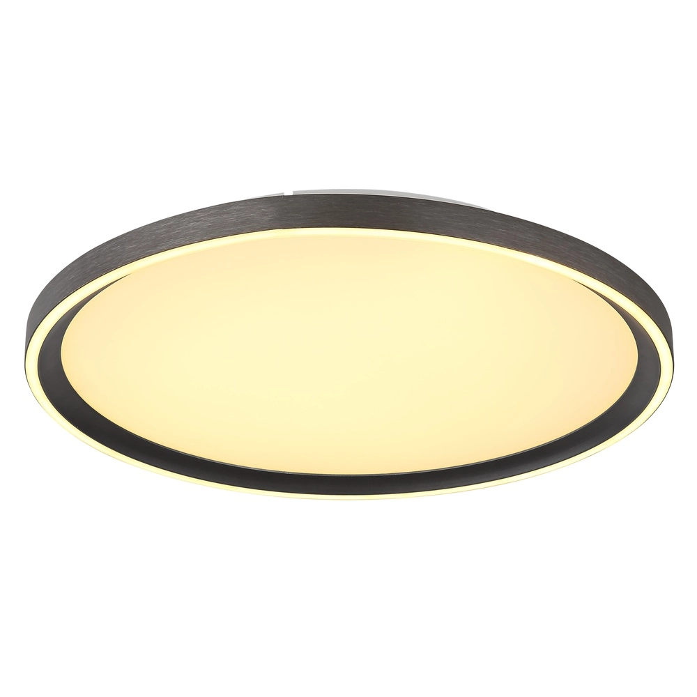 Schlanke Deckenlampe Dublin Ø 40cm grau Globo 9007371447084