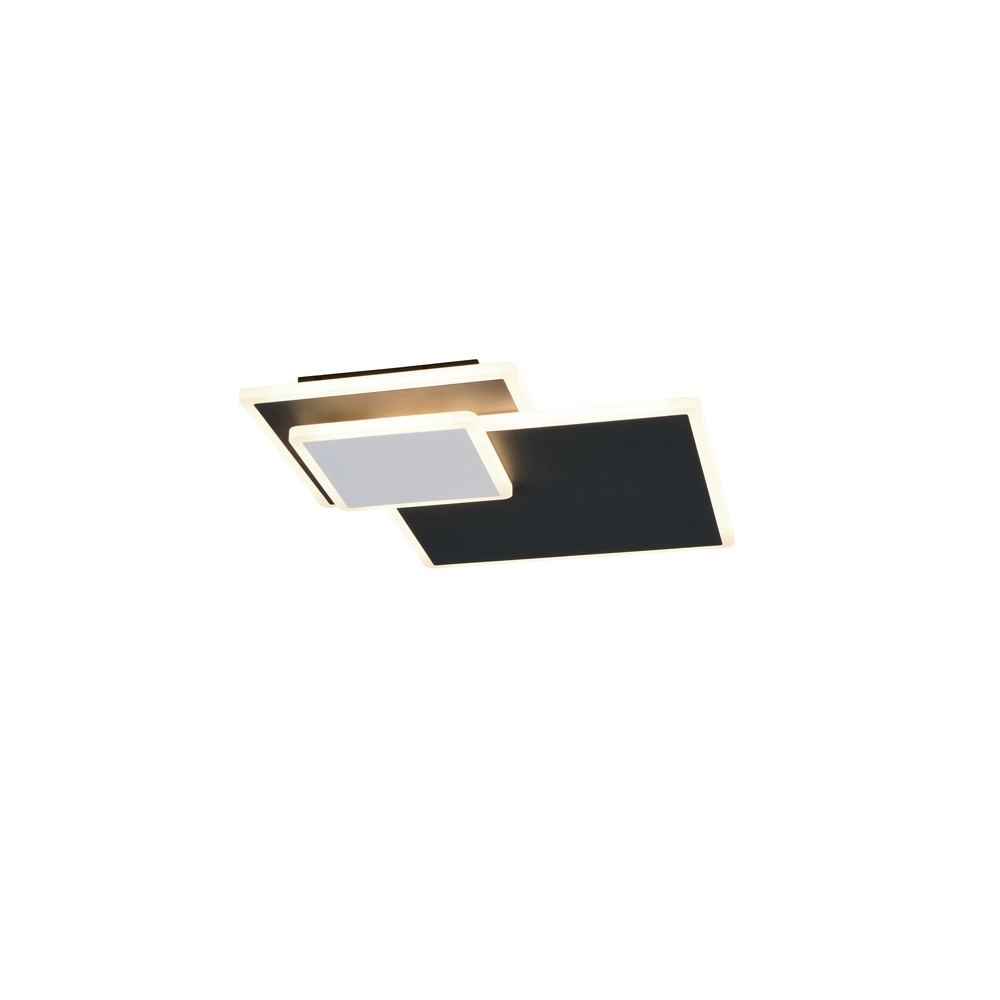 Quadratische Deckenlampe Serea Schwarz Trio 4017807703795
