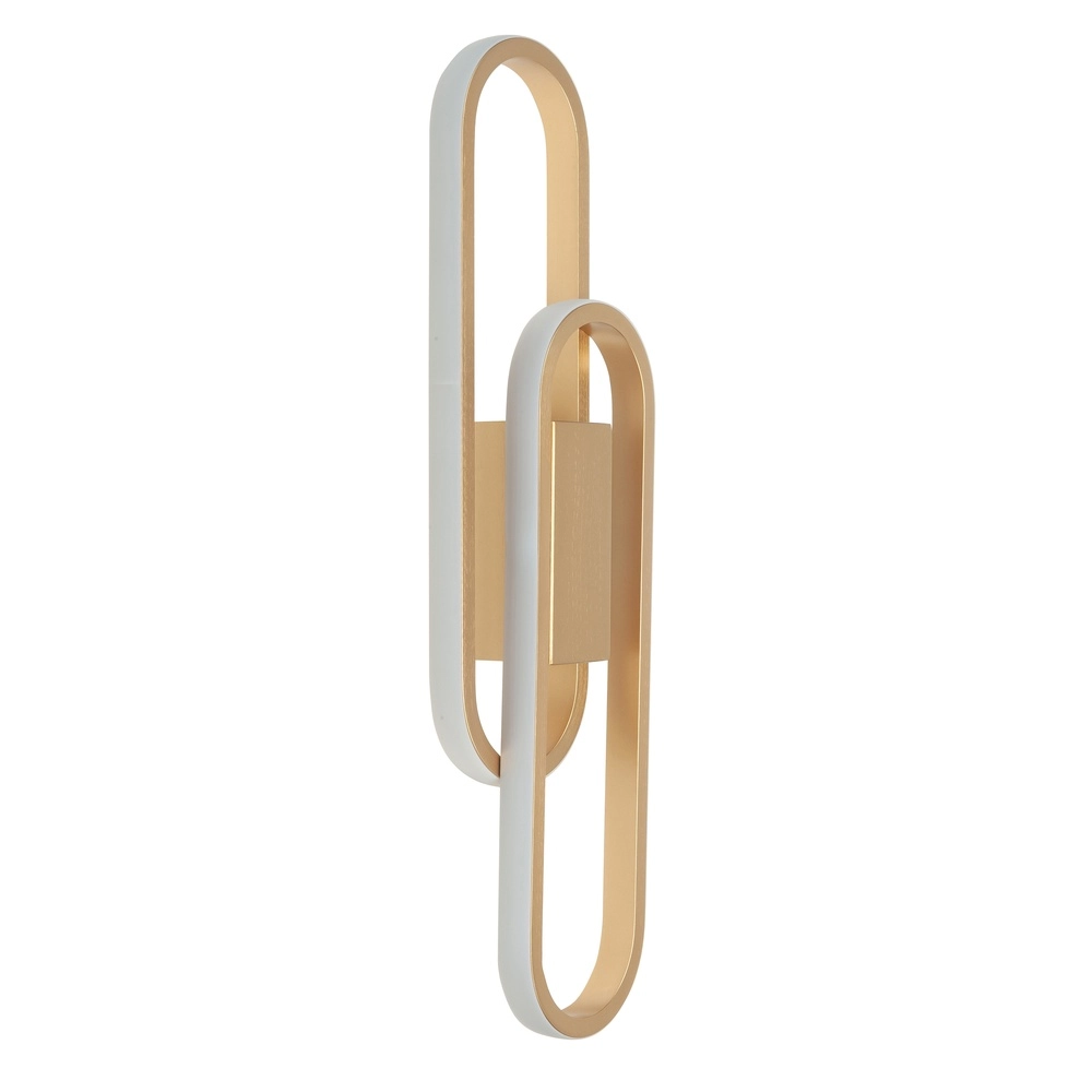 Design-Wandleuchte Anello Messing 50cm