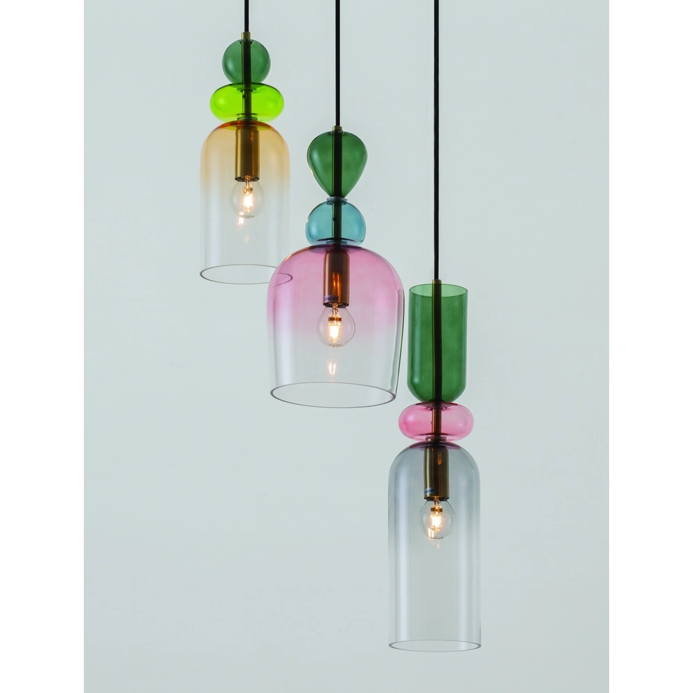 Farbige Pendelleuchte Murano 3-flammig Lyora 5212017434227