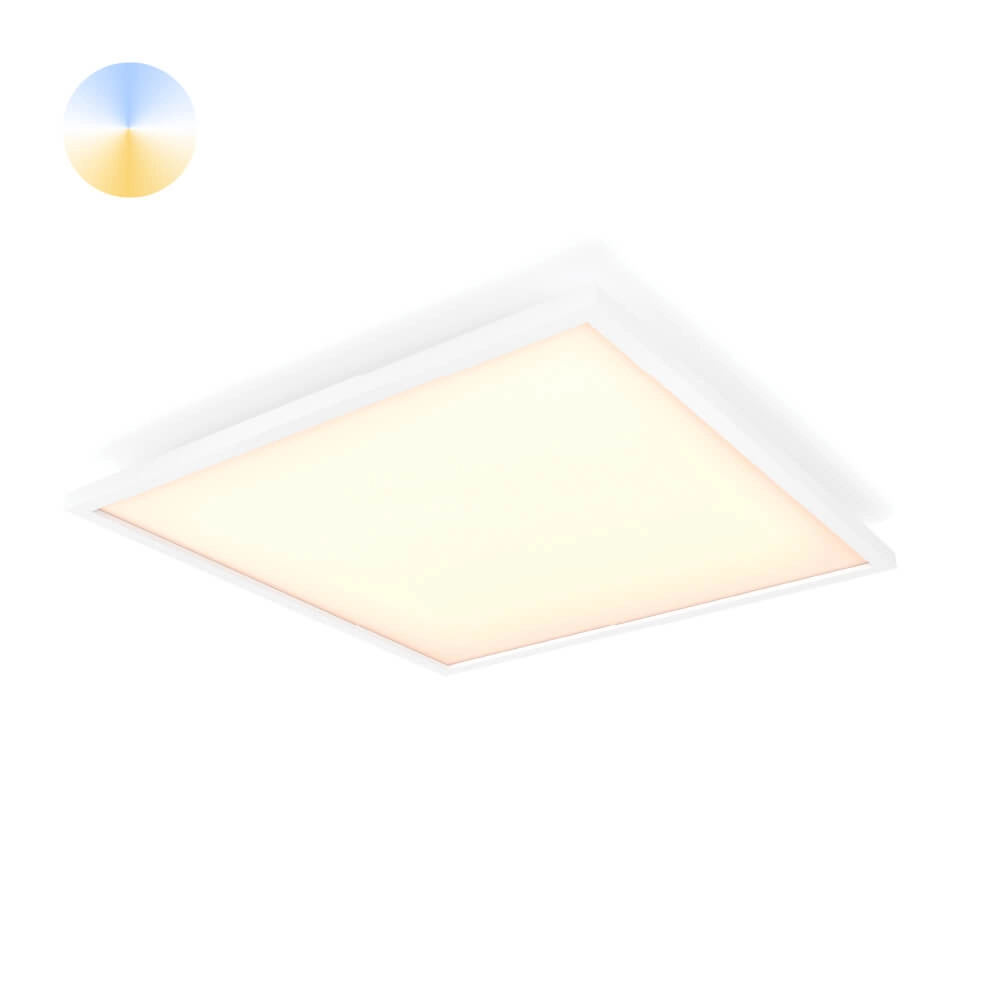 Quadratische Deckenleuchte Hue Aurelle - White Ambiance 30 cm Weiß Philips 8719514382626
