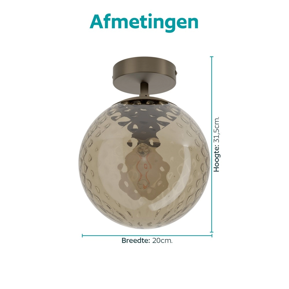 Deckenlampe Rondo 2 Dark Bronze