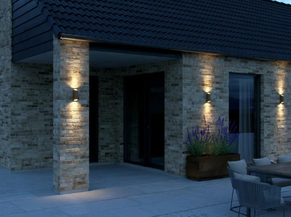 Rostbraune Außenlampe Nico Round Nordlux 5704924010972