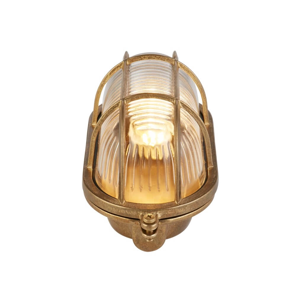 Goldene Wandlampe Bulkhead klassisch Searchlight 5053423244204