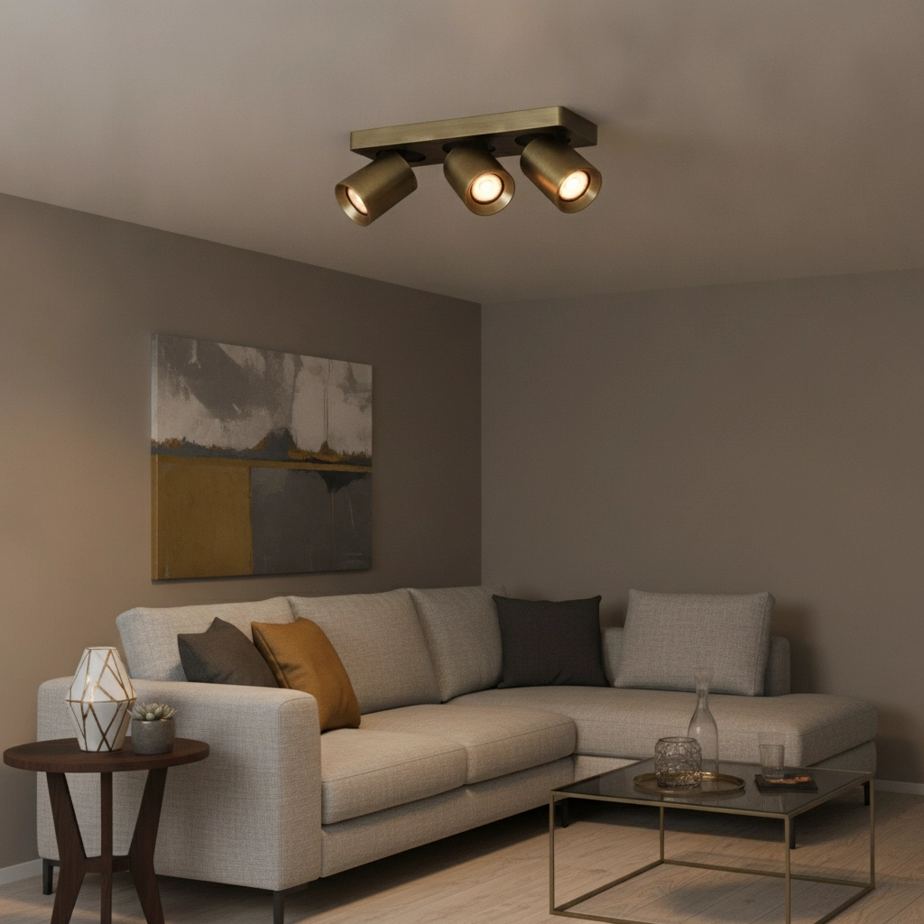 Deckenlampe Megano 3-flammig Antik Bronze