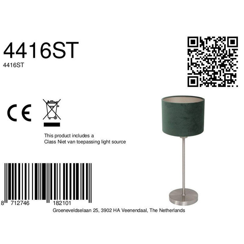 Tischlampe Noor mit grüner Kapuze Steinhauer 8712746182101