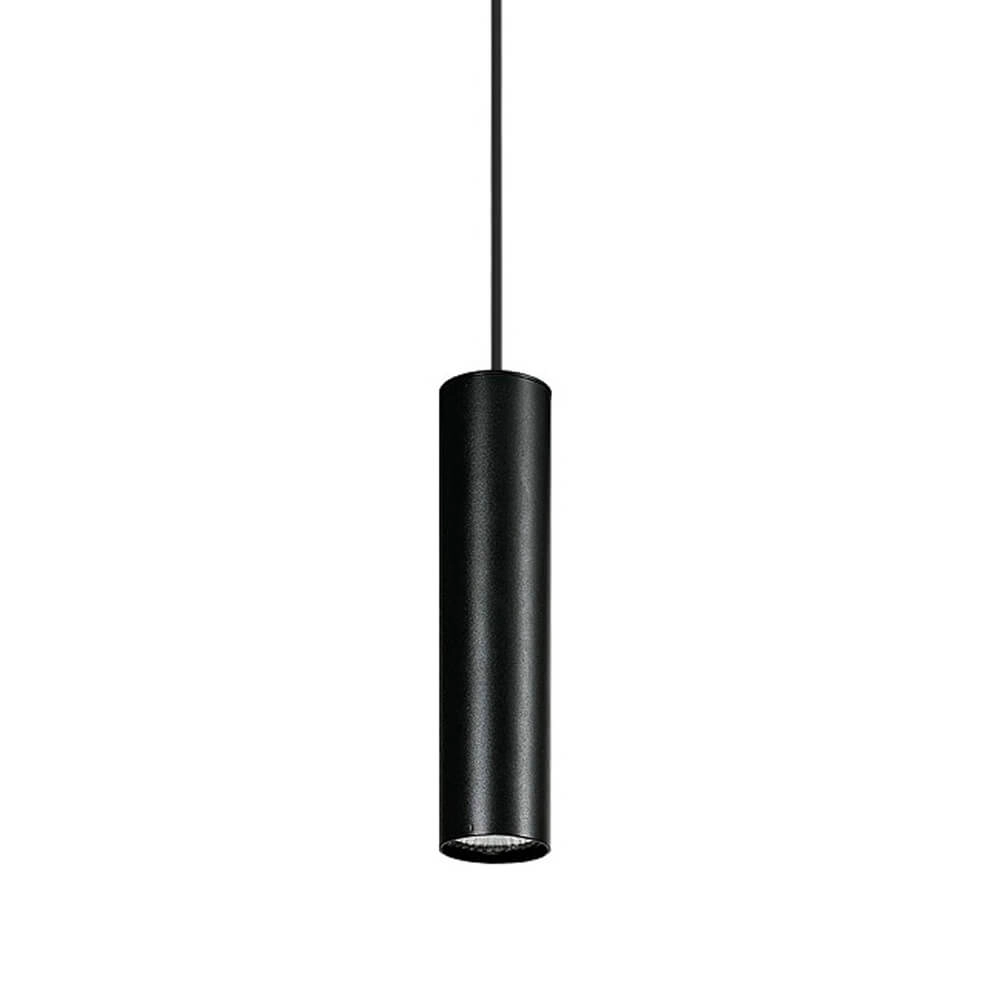 Schmale Hängelampe Eye Schwarz